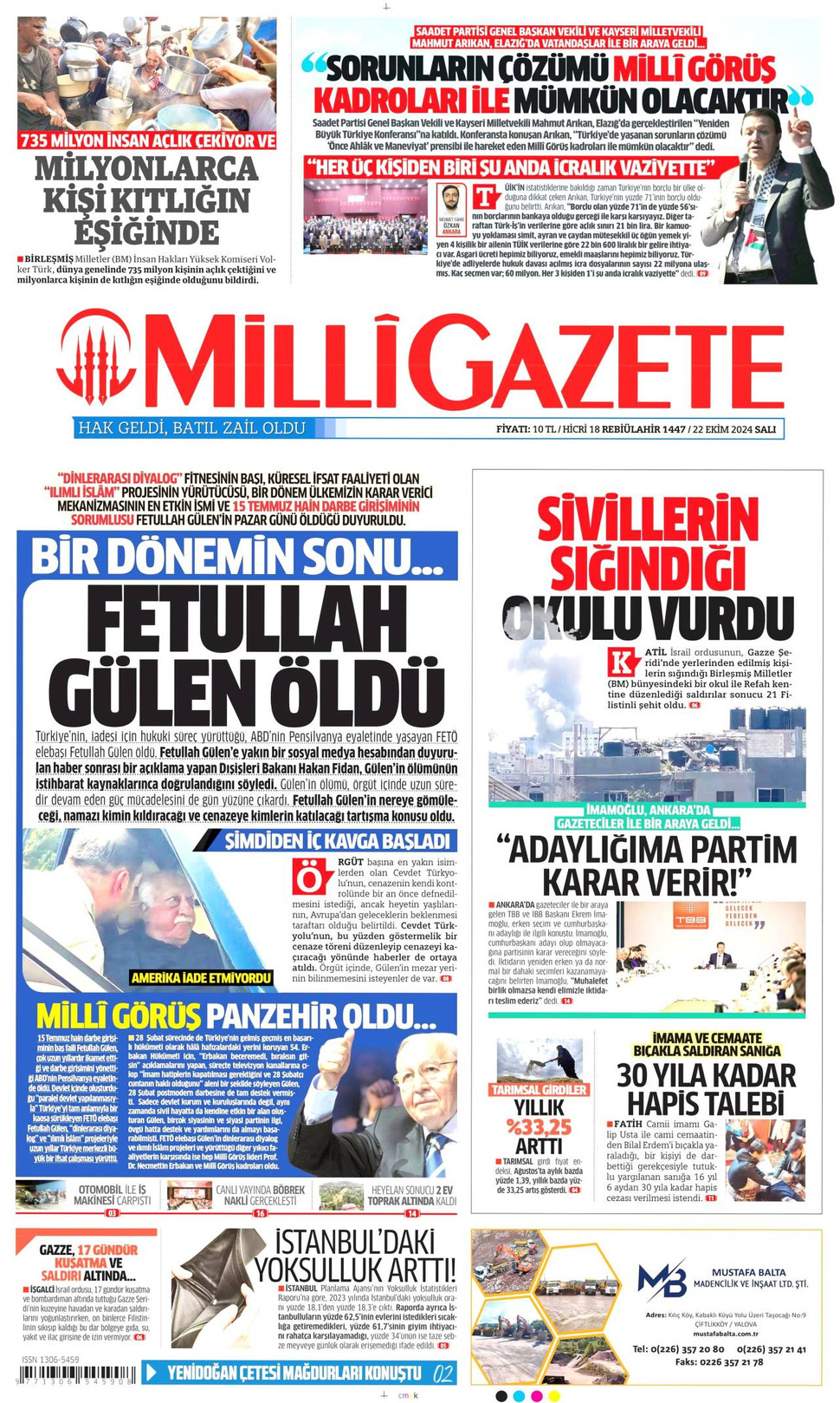 Milli Gazete gazetesi