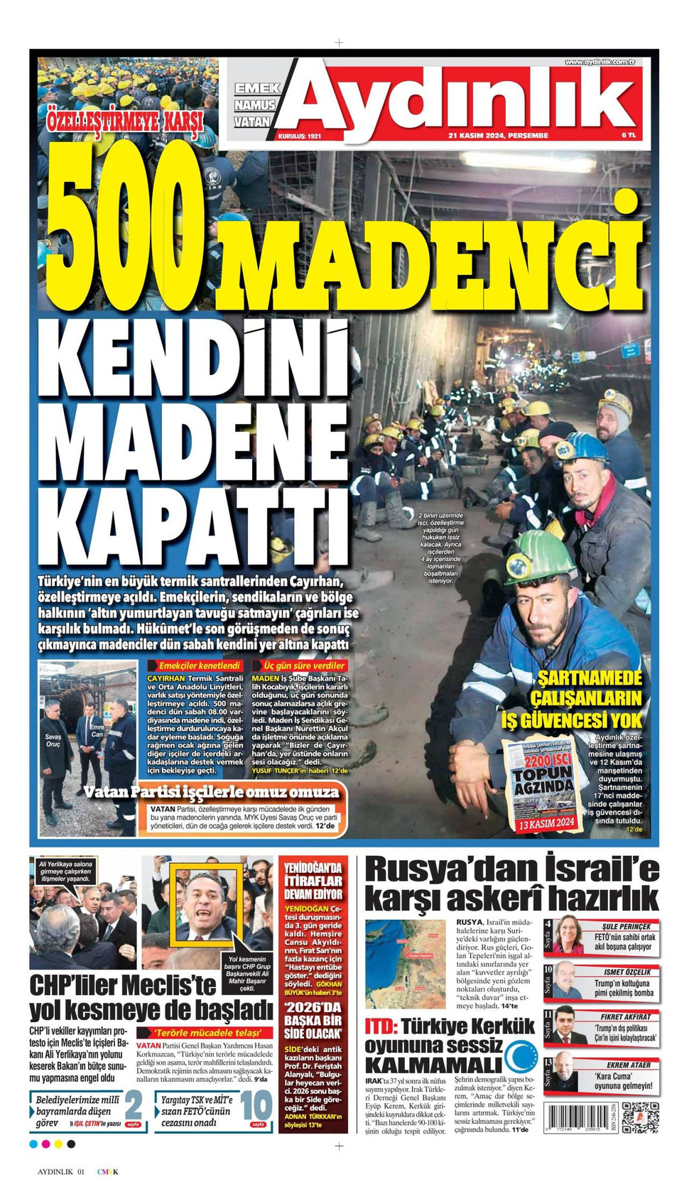 Aydınlık gazetesi