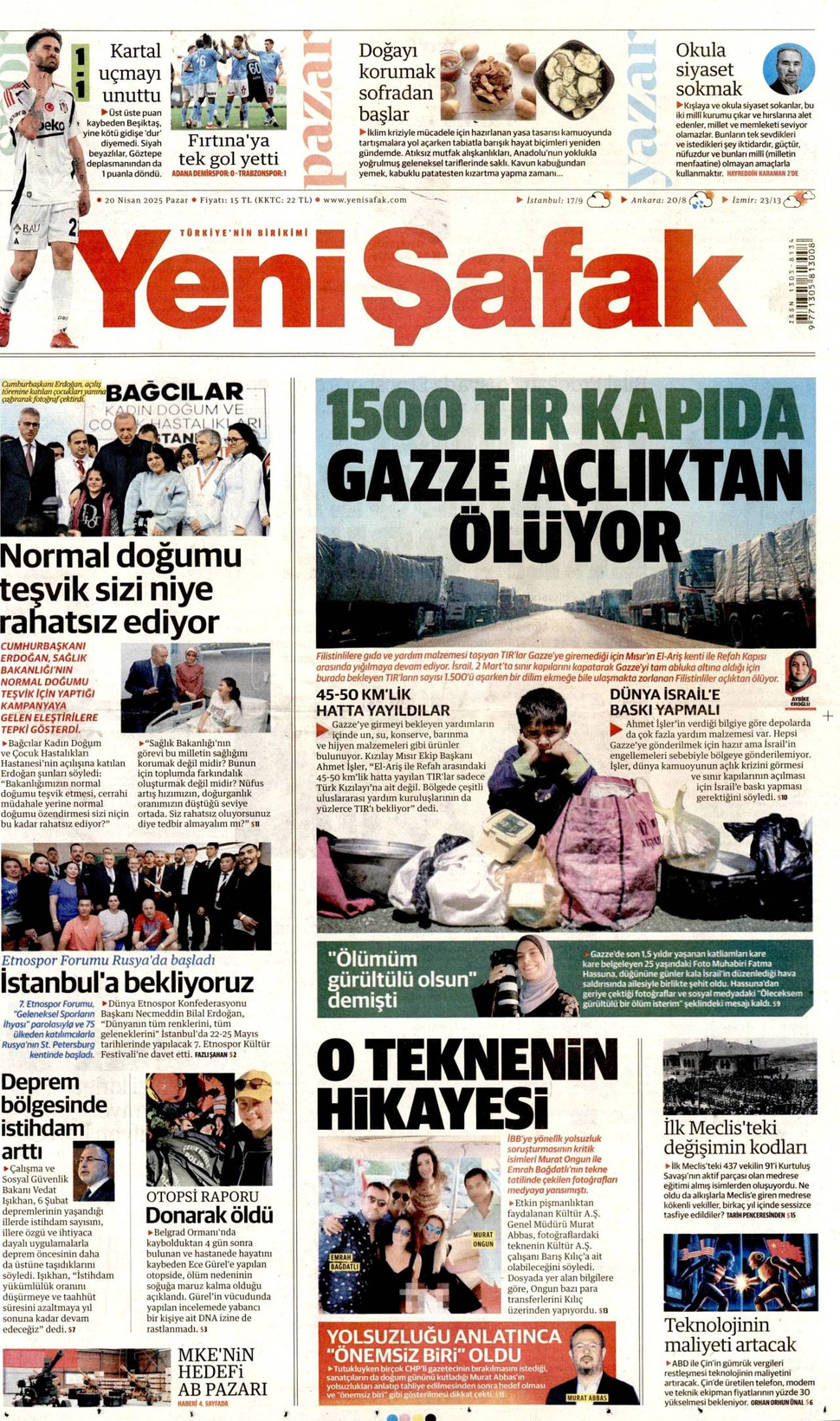 Yeni Şafak gazetesi