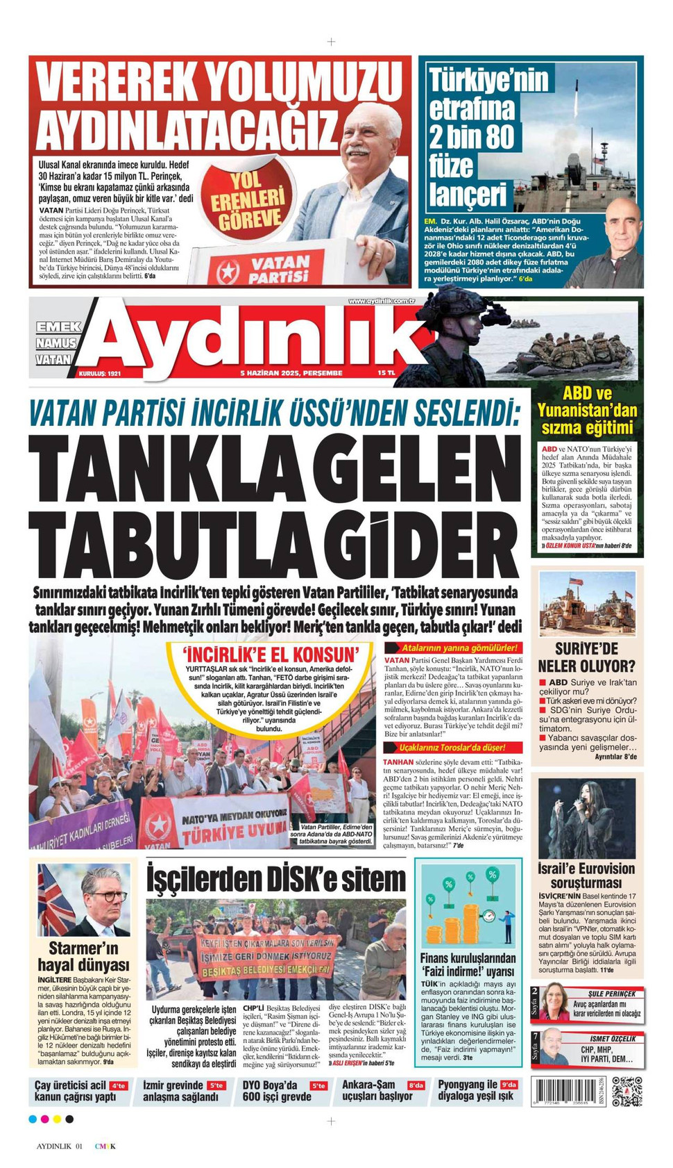 Aydınlık gazetesi