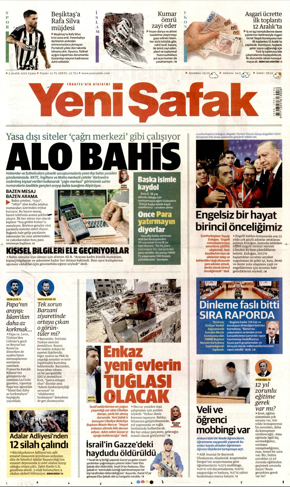 Yeni Şafak gazetesi