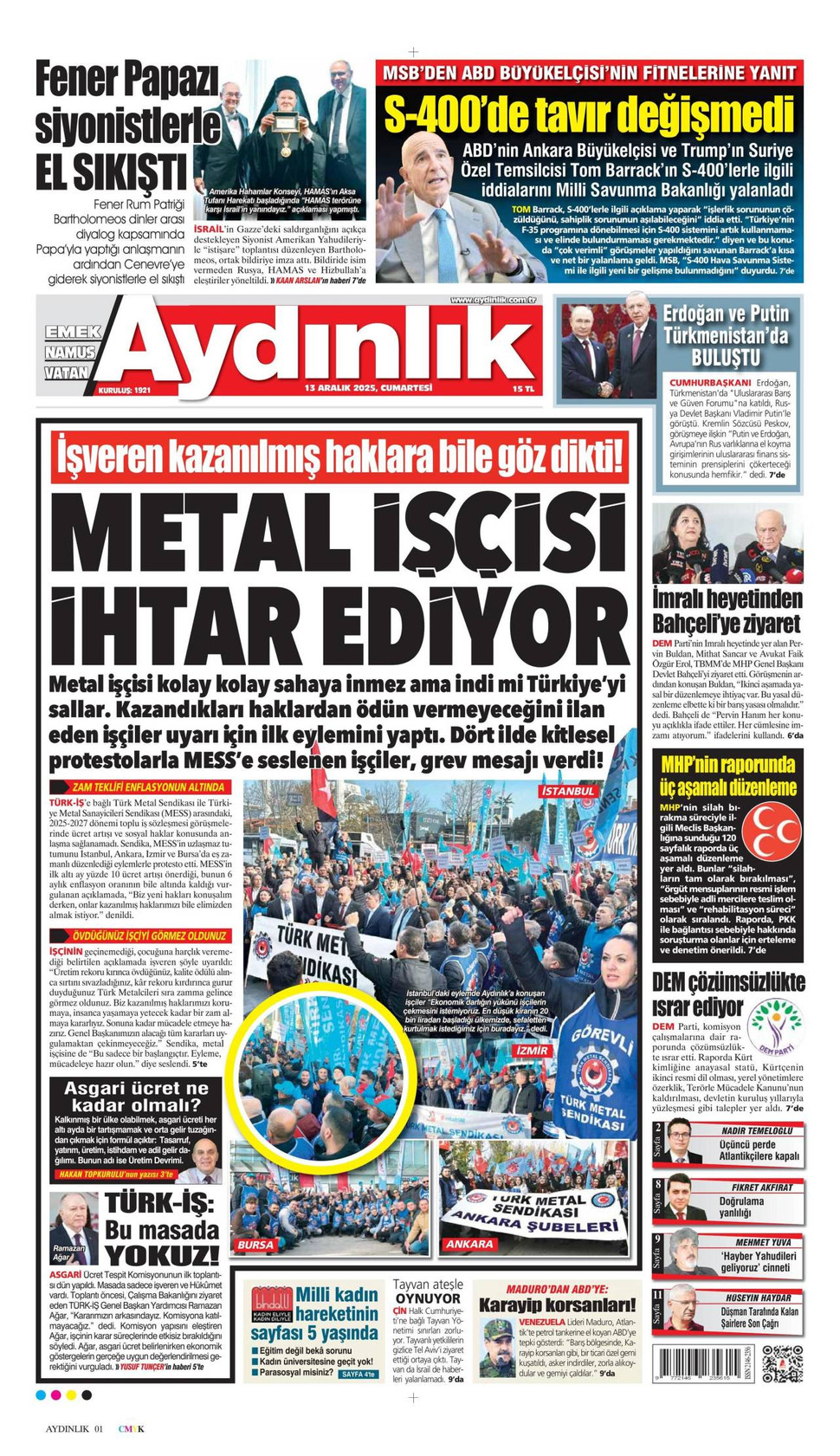 Aydınlık gazetesi