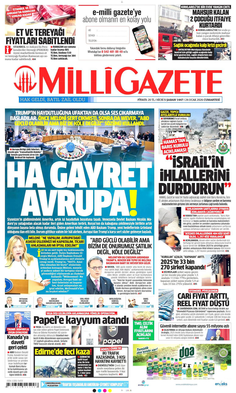 Milli Gazete gazetesi