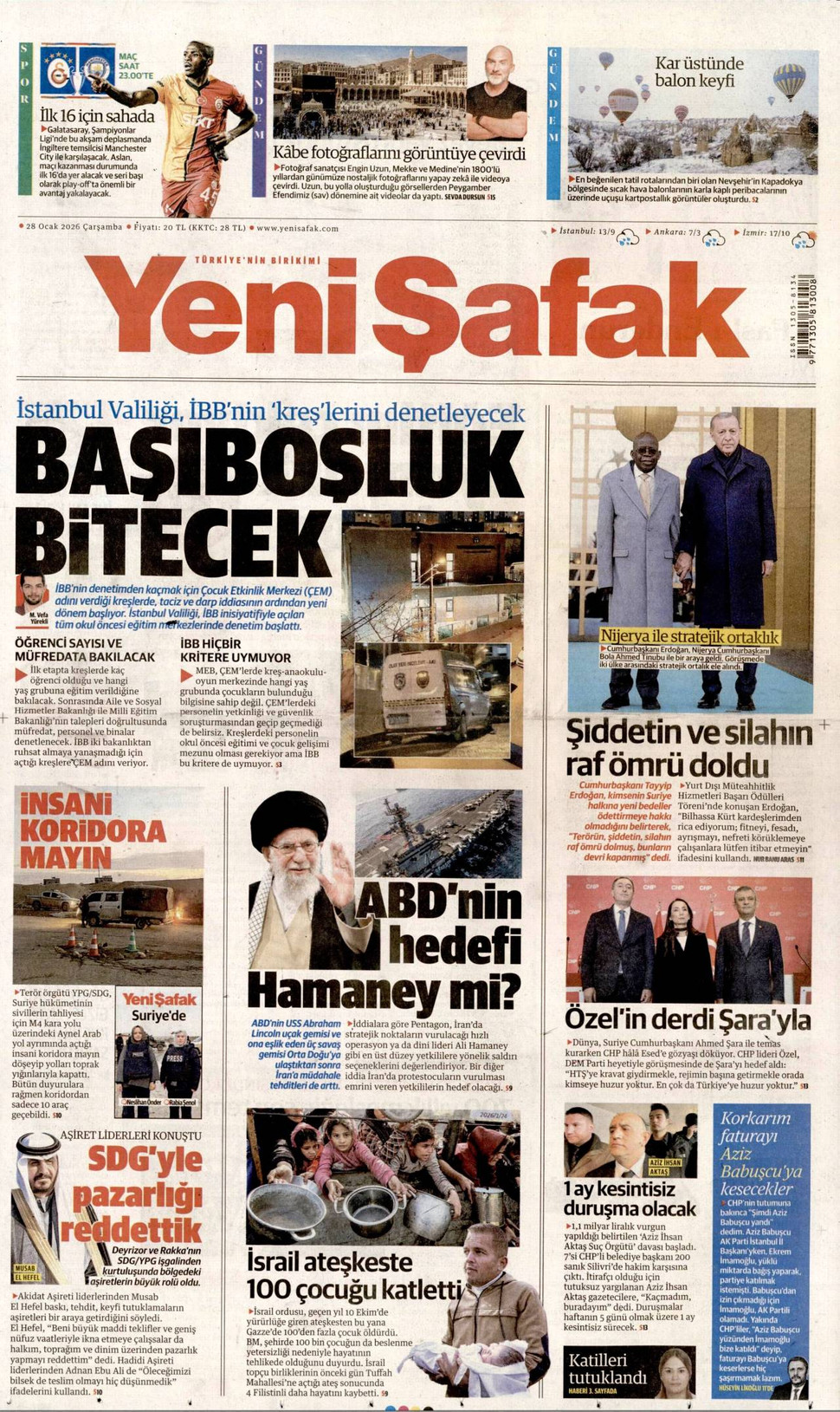 Yeni Şafak gazetesi