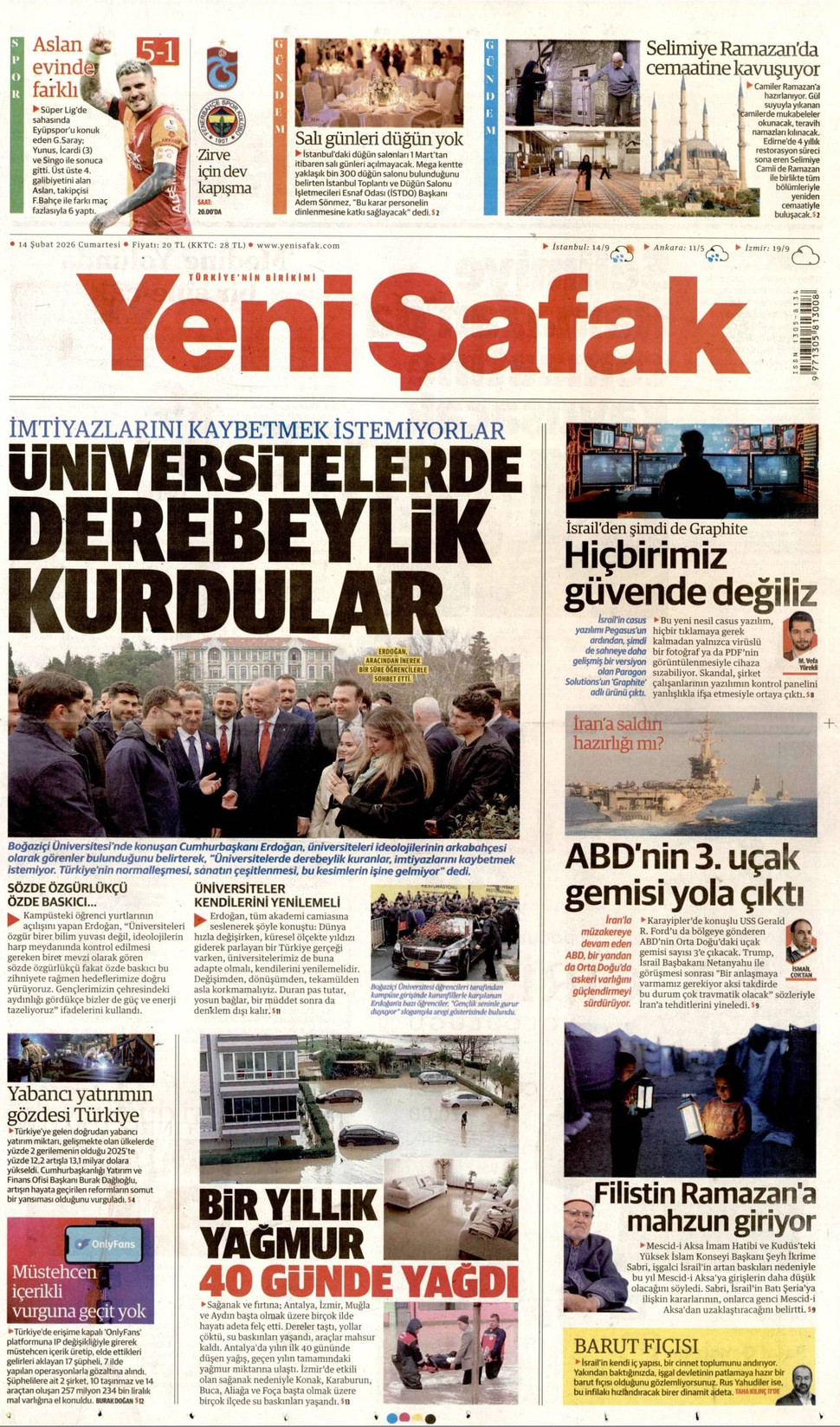 Yeni Şafak gazetesi