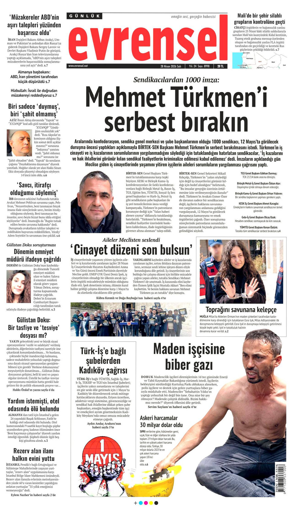 Evrensel gazetesi