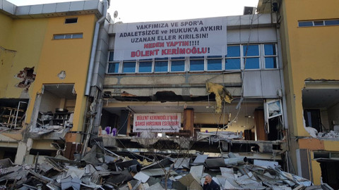 Bakırköy Spor Vakfı'nın yıkılması sosyal medyada gündem