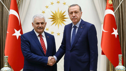 Cumhurbaşkanı Erdoğan Başbakan Yıldırım'la görüşüyor