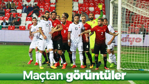 Türkiye Arnavutluk maçından görüntüler