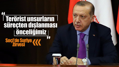 Erdoğan: Terörist unsurların süreçten dışlanması önceliğimiz