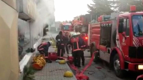 Ataköy'deki spor salonunda yangın