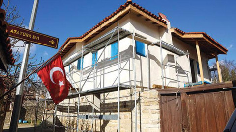 Atatürk’ün kaldığı eve ısı izolasyonu yapıldı