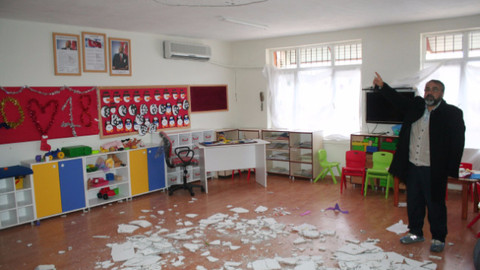 Anaokulunun çatısı çöktü: 4 öğrenci yaralandı