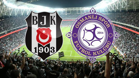 Ziraat Türkiye Kupası'nda Beşiktaş, Osmanlıspor'u 4-1 mağlup etti