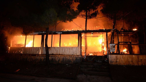 Karabük'te restoranda yangın çıktı