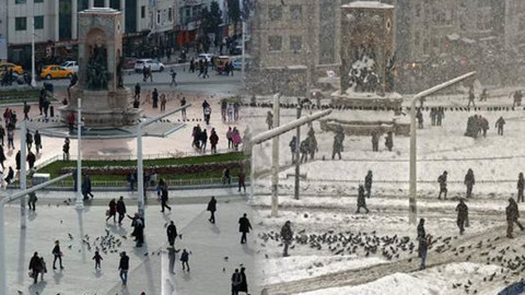 Bir yıl önce bugün İstanbul'un merkezinde 116 santim kar vardı