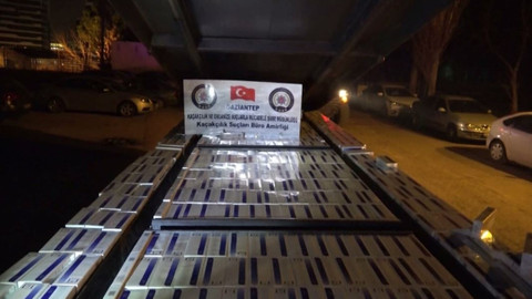 Son dakika... Gaziantep'te 13 bin 500 paket kaçak sigara ele geçirildi