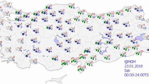 Son dakika haberleri... 23 Ocak hava durumu tahmini: İstanbul ve Ankara'da kar mı yağacak?