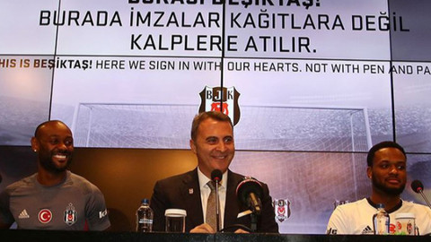 Beşiktaş Vagner Love ve Cyle Larin için imza töreni düzenlendi