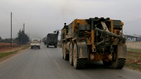 TSK konvoyu, yeni gözlem noktası için İdlib’e intikal etti