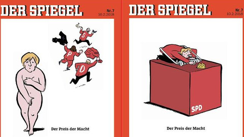 Der Spiegel: Merkel çıplak