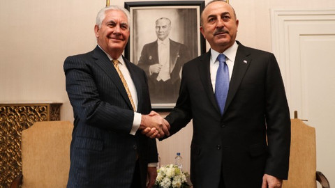 Çavuşoğlu ve Tillerson ortak basın toplantısı düzenledi