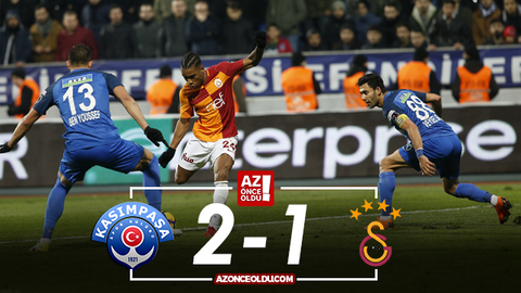 Maç sonucu: Kasımpaşa 2-1 Galatasaray