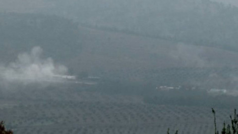 Darmık Dağı arkasındaki YPG mevzilerinin vurulma anı