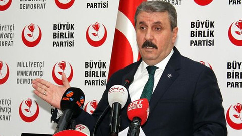 BBP lideri Mustafa Destici'den 'Cumhur İttifakı' açıklaması