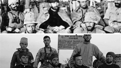 Afrin’deki askerlerden Atatürk pozu