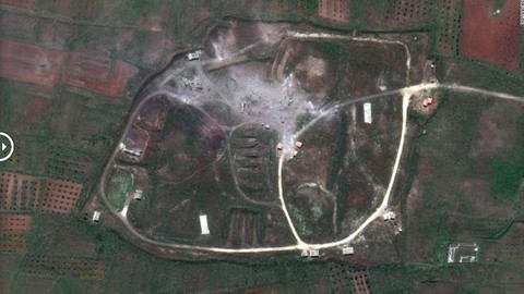 Suriye’de vurulan tesislerin uydudan görüntüleri yayınlandı