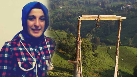 Rize'de ilkel teleferikte akıma kapılan genç kız hayatını kaybetti