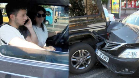 Beşiktaş'ta Sibel Can ve oğlu zincirleme kazaya karıştı