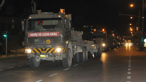 Suriye sınırına sevk edilen tank otobüsler Kilis'e ulaştı