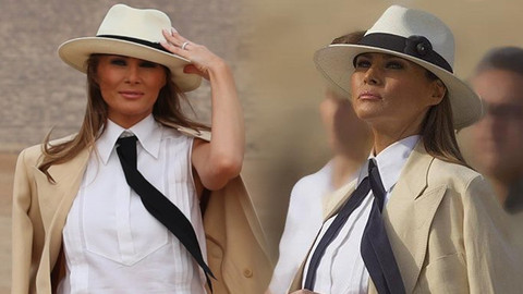 Melania Trump'ın kıyafeti gündem oldu