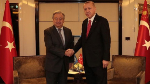 Cumhurbaşkanı Erdoğan BM Genel Sekreteri ile görüştü