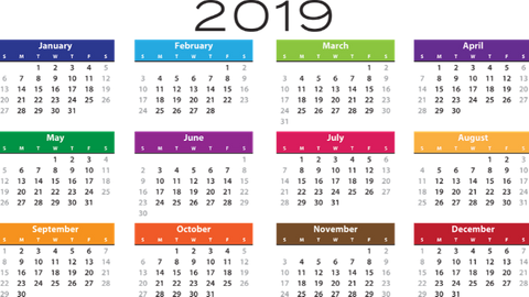 2019 Resmi Tatiller hangi güne denk geliyor – 2019’da kaç gün tatil olacak?