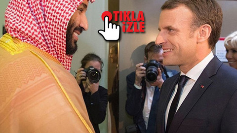 Macron ile Prens Selman fısıldaşarak ne konuştu?