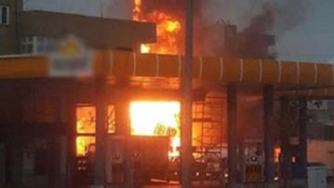 Şanlıurfa'da akaryakıt istasyonunda patlama meydana geldi