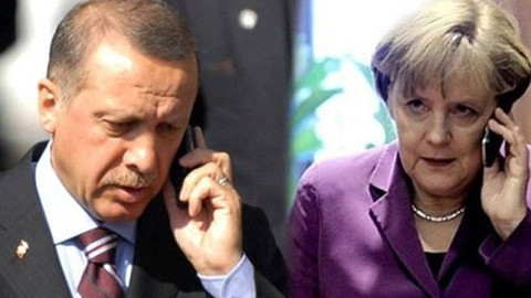 Cumhurbaşkanı Erdoğan Almanya Başbakanı Merkel'le telefonda görüştü