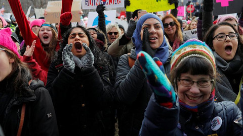 Trump'a kadın protestosu