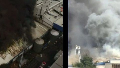 İstanbul Güngören’de fabrika yangını!