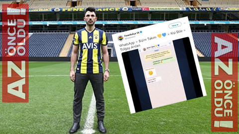 Fenerbahçe'den Tolgay Arslan'a Whatsapp'lı tanıtım