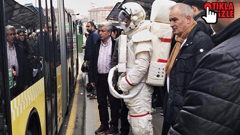 Metrobüsteki astronotun sırrı ortaya çıktı