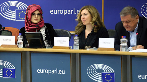 Hatice Cengiz'den Avrupa Parlamentosu'na ziyaret