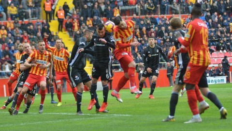 Beşiktaş Kayseri deplasmanından bir puanla döndü