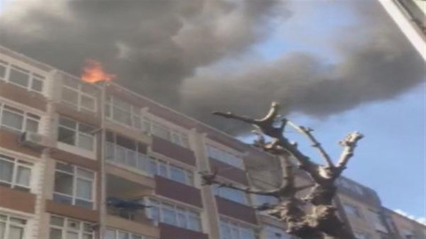 İstanbul’da 6 katlı binada yangın çıktı