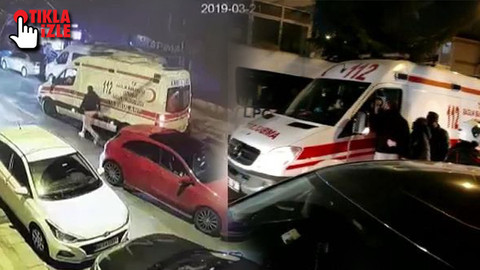 Ambulans şoförüne saldırdı