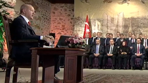 Cumhurbaşkanı Erdoğan İstanbul'daki 39 adayla birlikte canlı yayında