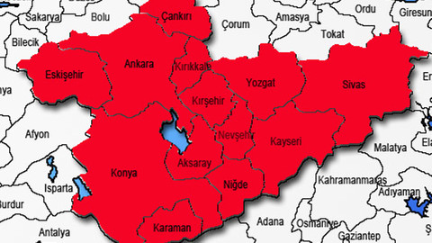 İç Anadolu bölgesi seçim sonuçları